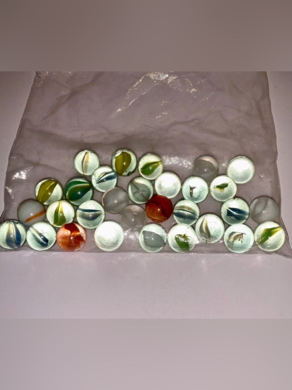 Vintage Lot of 30 Mixed Marbles Very Nice, Mint